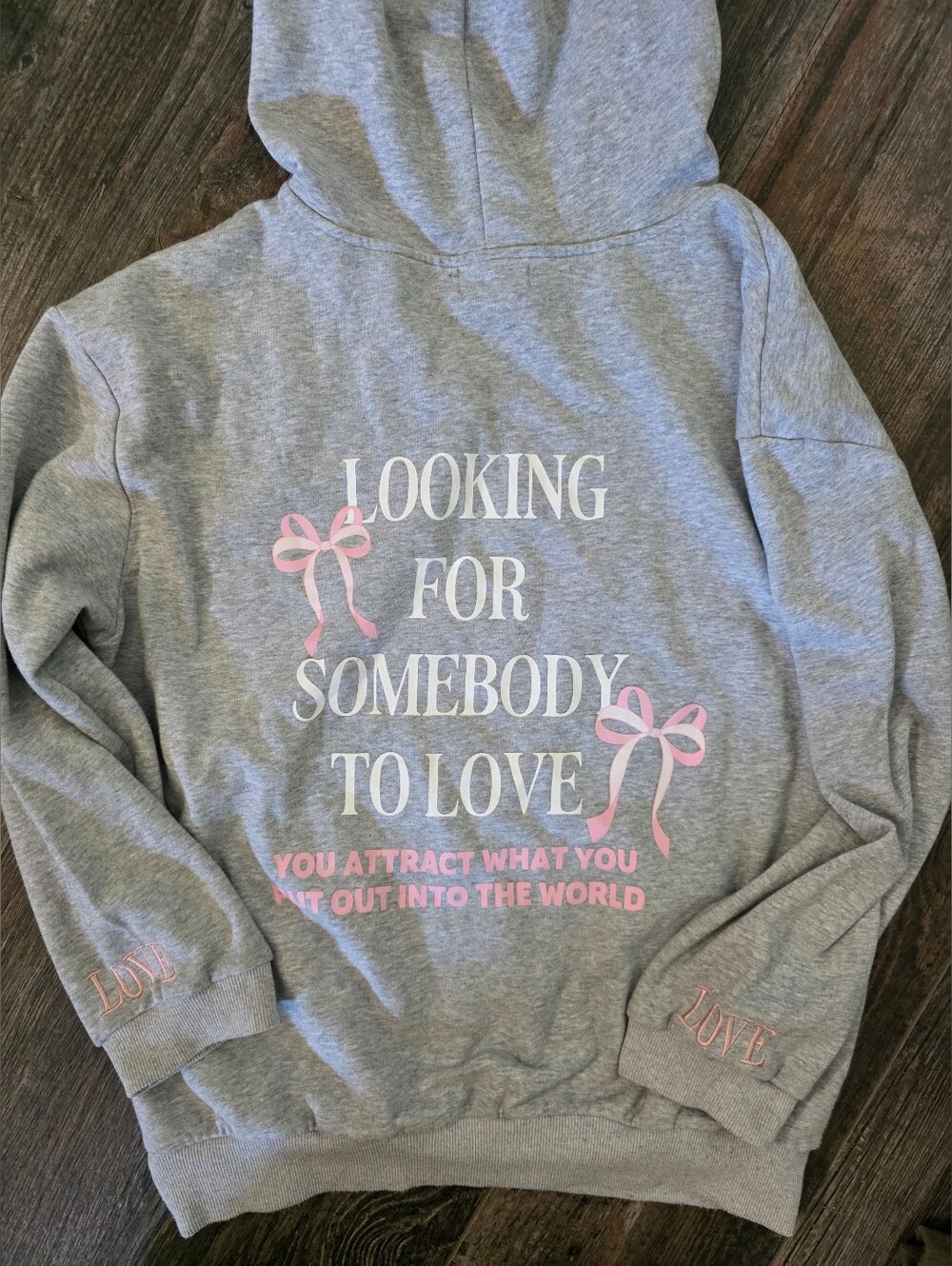 Pink Bows Graphic Hoodie